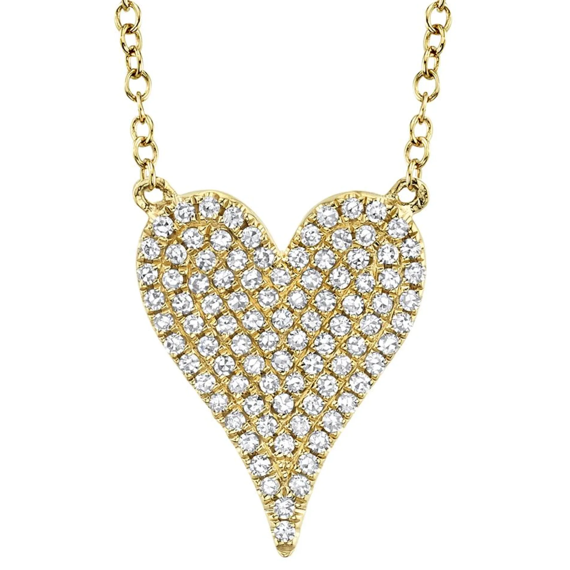 Amor 0.21 Ct Diamond Pave Heart Pendant Necklace