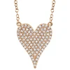 Amor 0.21 Ct Diamond Pave Heart Pendant Necklace