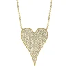 Amor 0.43 Ct Diamond Pave Heart Pendant Necklace - Large