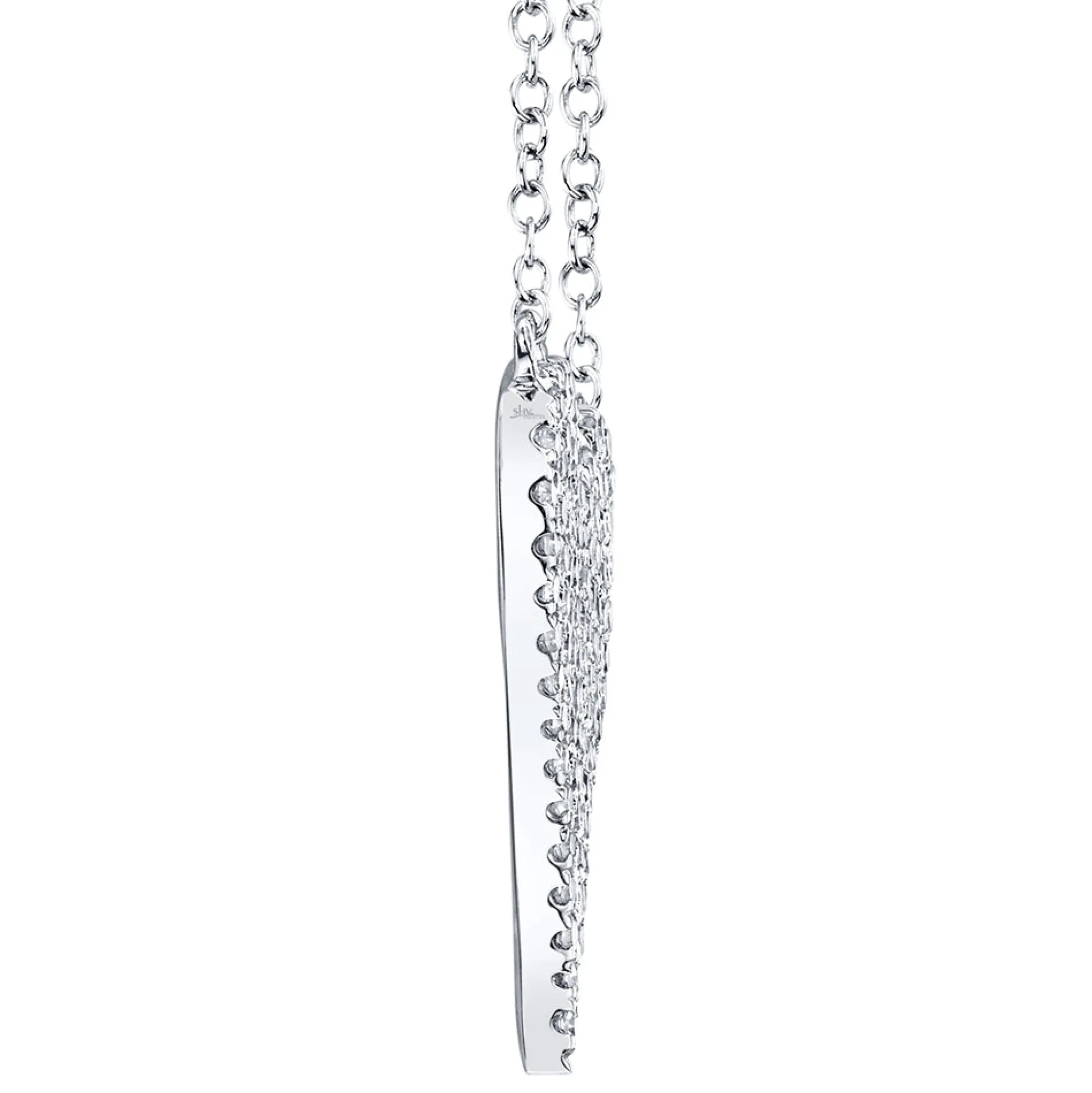 Amor 0.21 Ct Diamond Pave Heart Pendant Necklace