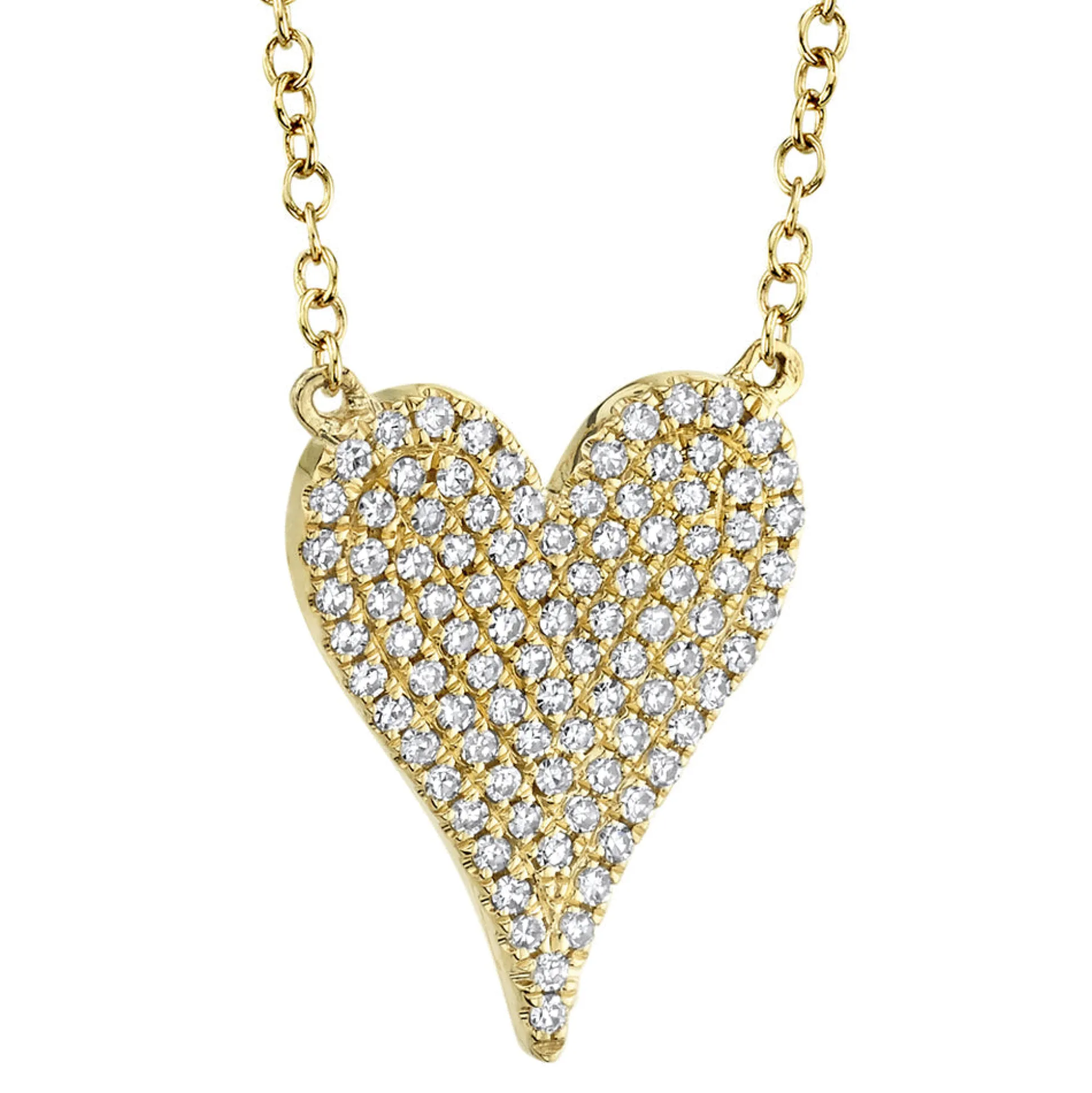 Amor 0.21 Ct Diamond Pave Heart Pendant Necklace