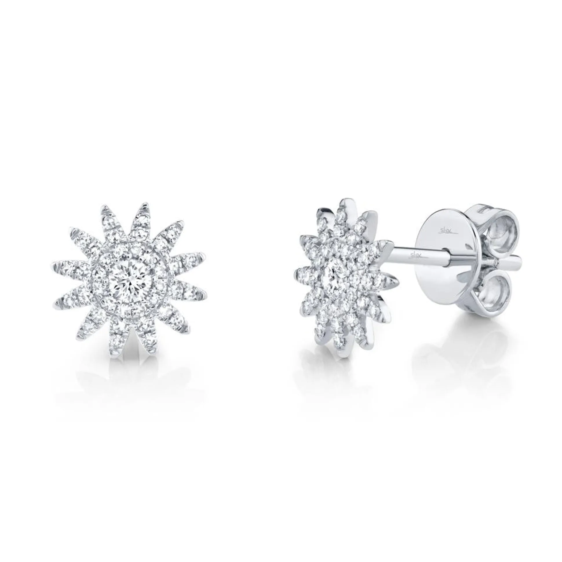 Aurora 0.24 Ct. Diamond Starburst Stud Earring