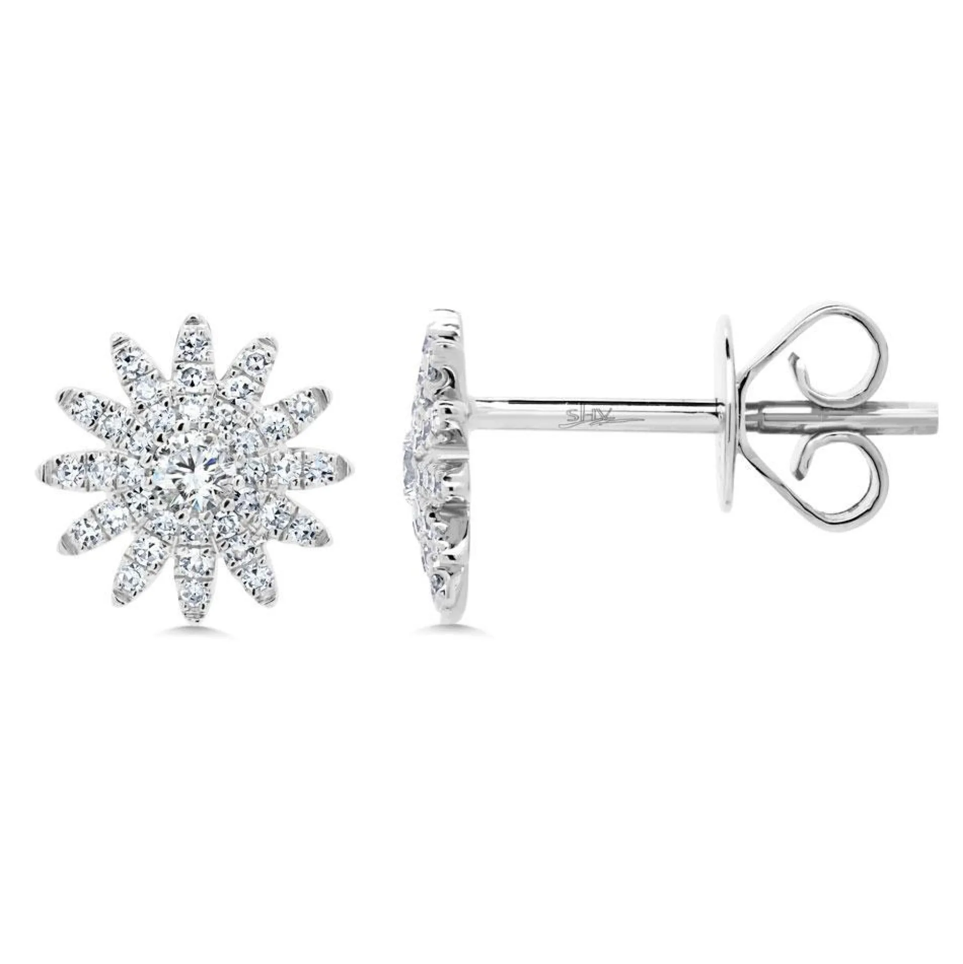 Aurora 0.24 Ct. Diamond Starburst Stud Earring
