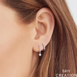 0.07 Ct. Classic Diamond Huggie Earrings - Small