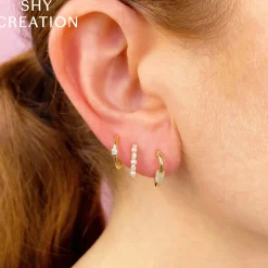 0.14CT DIAMOND & CULTURED PEARL HUGGIE EARRING
