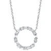 0.29CT DIAMOND BAGUETTE CIRCLE NECKLACE