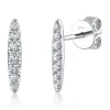 0.19CT DIAMOND BAR STUD EARRING