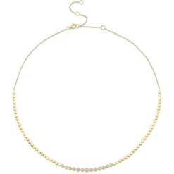 0.46CT DIAMOND BEZEL NECKLACE