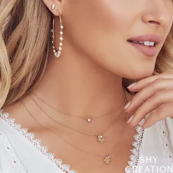 0.05CT DIAMOND BEZEL NECKLACE