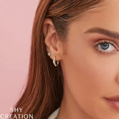 0.40CT DIAMOND BEZEL STUD EARRING