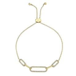 0.24CT DIAMOND BOLO BRACELET