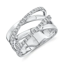 0.41CT DIAMOND BRIDGE RING