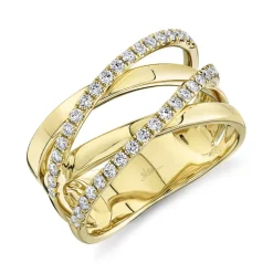 0.41CT DIAMOND BRIDGE RING