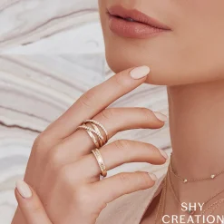 0.41CT DIAMOND BRIDGE RING