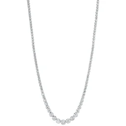 6.75CT DIAMOND CROWN SETTING TENNIS NECKLACE