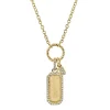 0.13CT DIAMOND DOG TAG NECKLACE