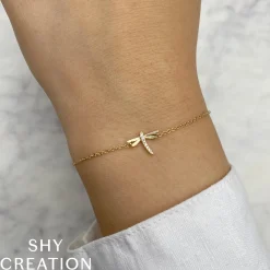 0.03CT DIAMOND DRAGONFLY BRACELET