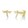 0.05CT DIAMOND DRAGONFLY EARRING
