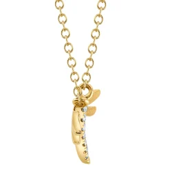 0.03CT DIAMOND DRAGONFLY NECKLACE