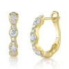 1.00CT DIAMOND HOOP EARRING