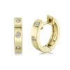 0.11CT DIAMOND HUGGIE EARRING