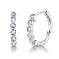 0.11CT DIAMOND HUGGIE EARRING