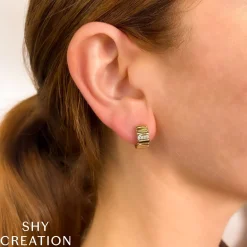 0.09CT DIAMOND HUGGIE EARRING
