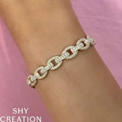 1.95CT DIAMOND LINK BANGLE