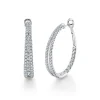 2.67CT DIAMOND OVAL HOOP EARRING