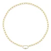 0.23CT DIAMOND PAPER CLIP LINK NECKLACE