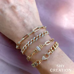 2.21CT DIAMOND PAPER CLIP LINK BRACELET