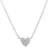 0.09CT DIAMOND PAVE HEART NECKLACE