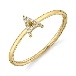 0.04CT DIAMOND RING - INITIAL A