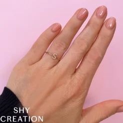 0.04CT DIAMOND RING - INITIAL A