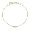 0.03CT DIAMOND STAR OF DAVID BRACELET