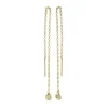 0.04CT DIAMOND THREADER EARRING