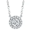 0.20CT-CTR(ROUND) 0.05CT-SIDE DIAMOND NECKLACE