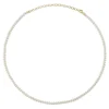CULTURED PEARL TENNIS NECKLACE