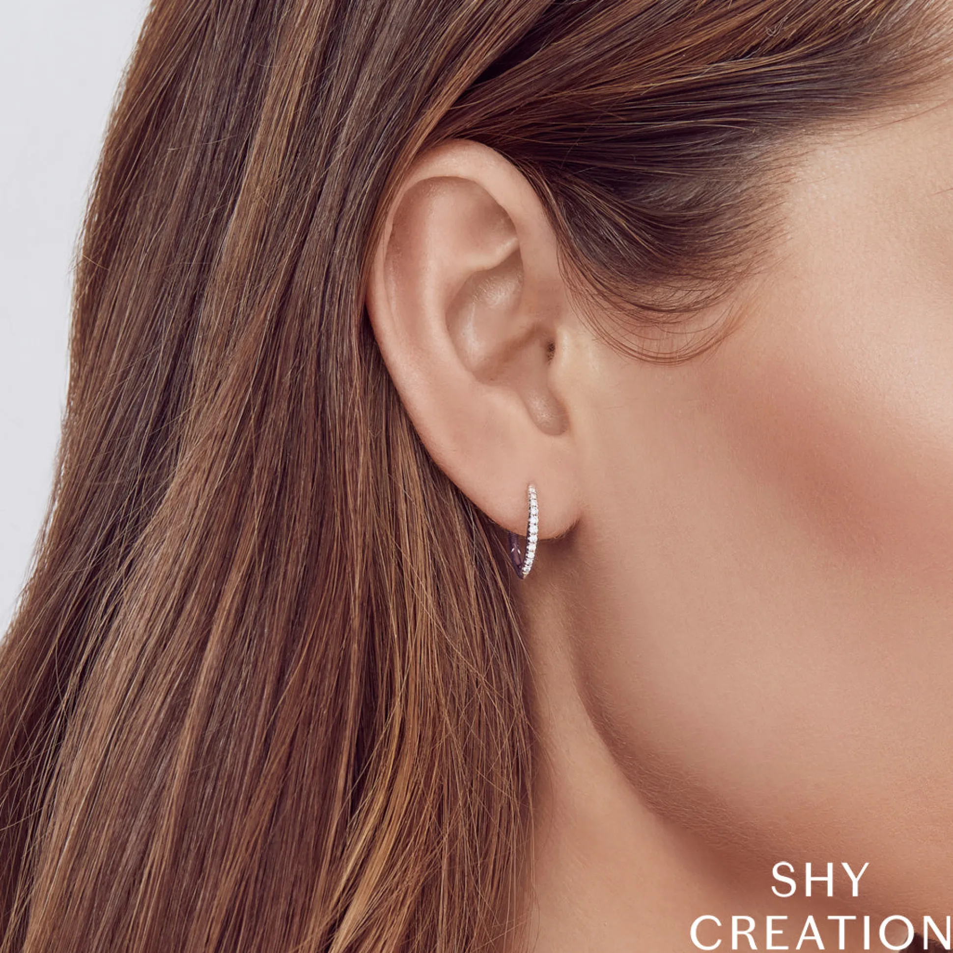 Marquise 0.15 Ct. Huggie Hoop Earrings