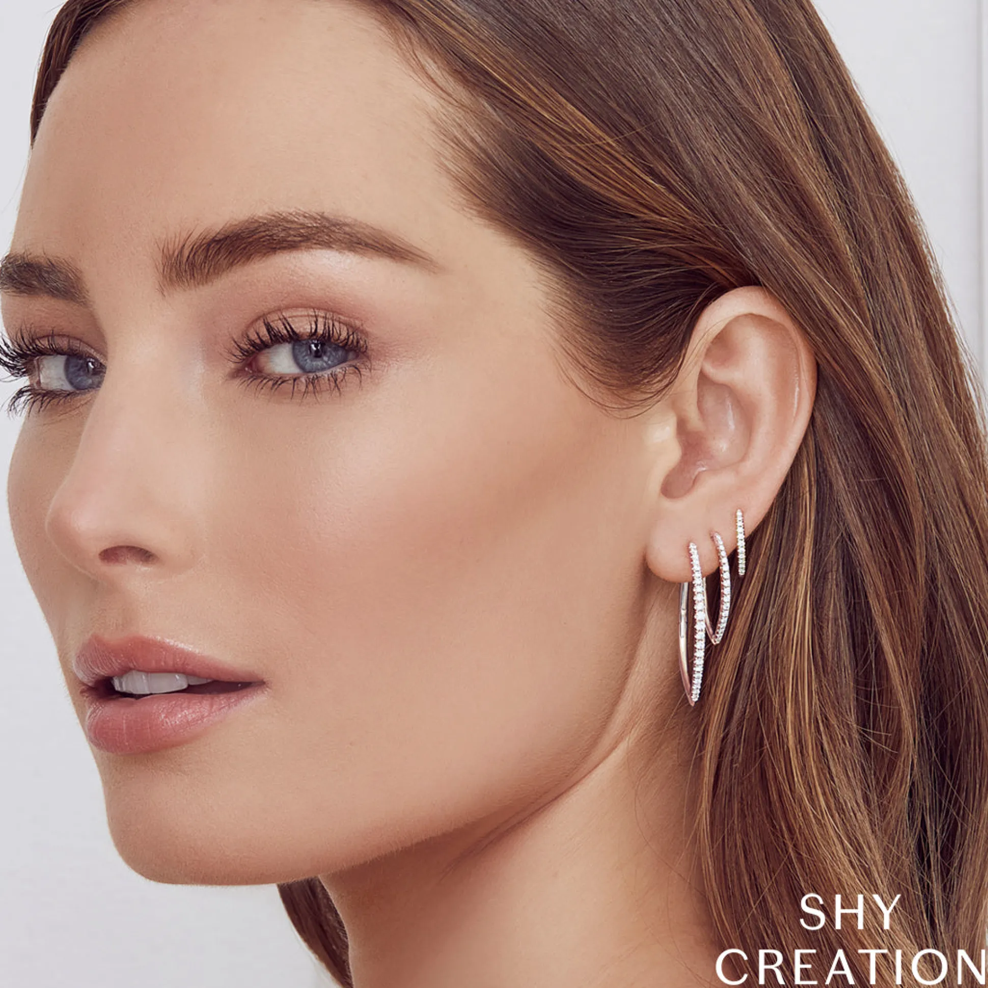 Marquise 0.15 Ct. Huggie Hoop Earrings