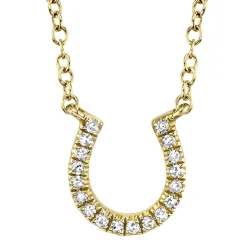 Oakley 0.06 Ct. Diamond Horseshoe Pendant Necklace