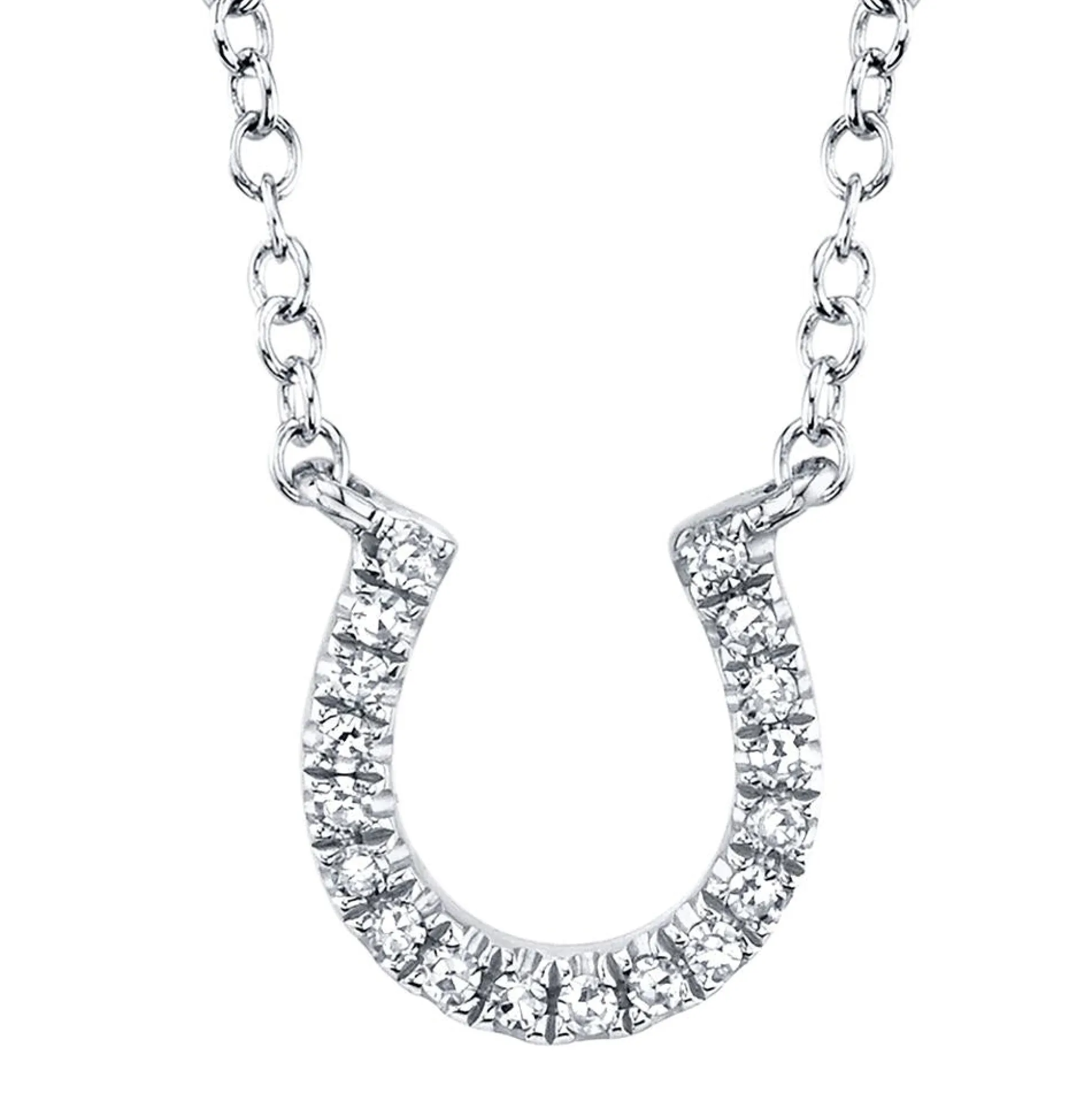 Oakley 0.06 Ct. Diamond Horseshoe Pendant Necklace