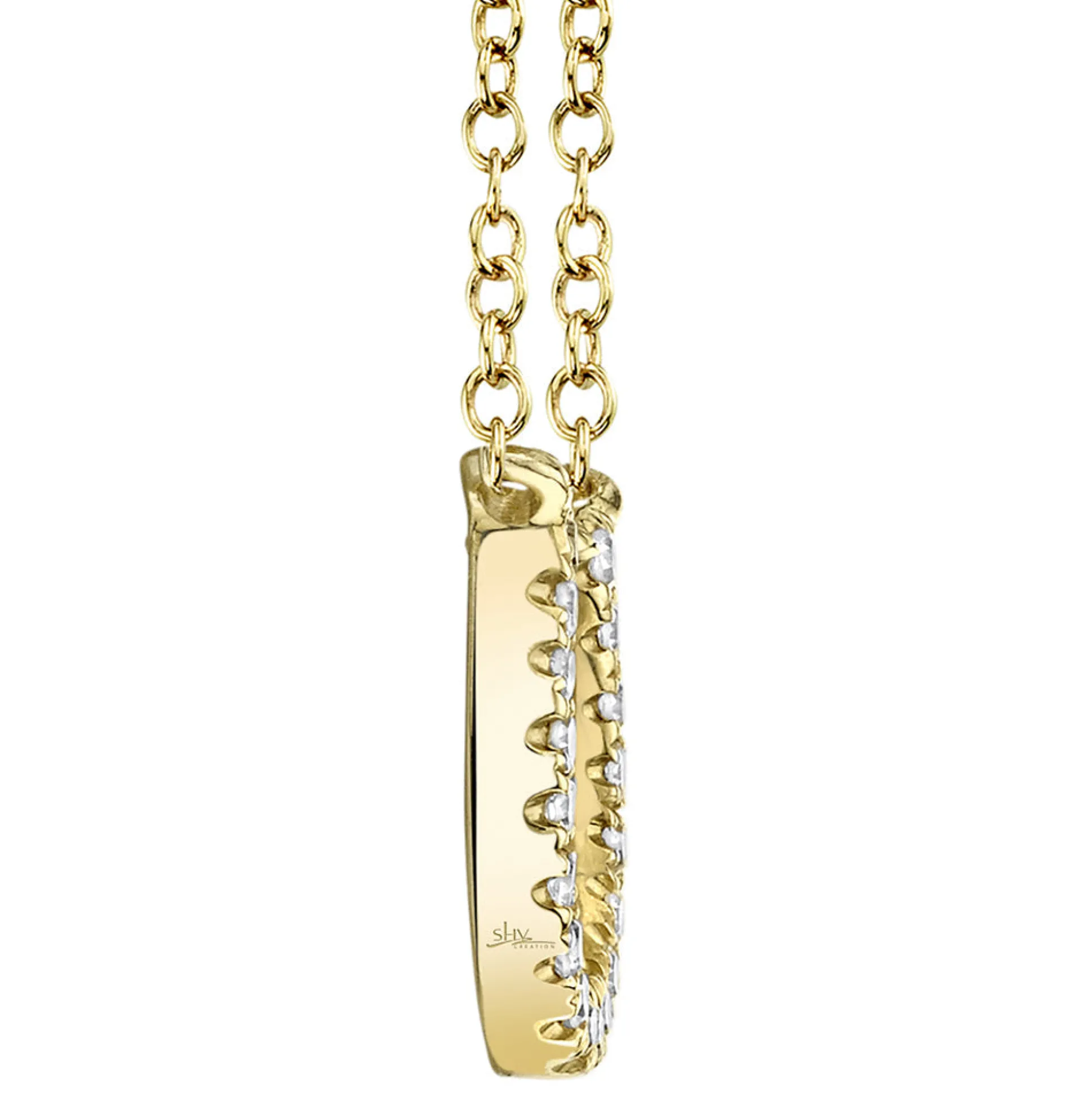 Oakley 0.06 Ct. Diamond Horseshoe Pendant Necklace
