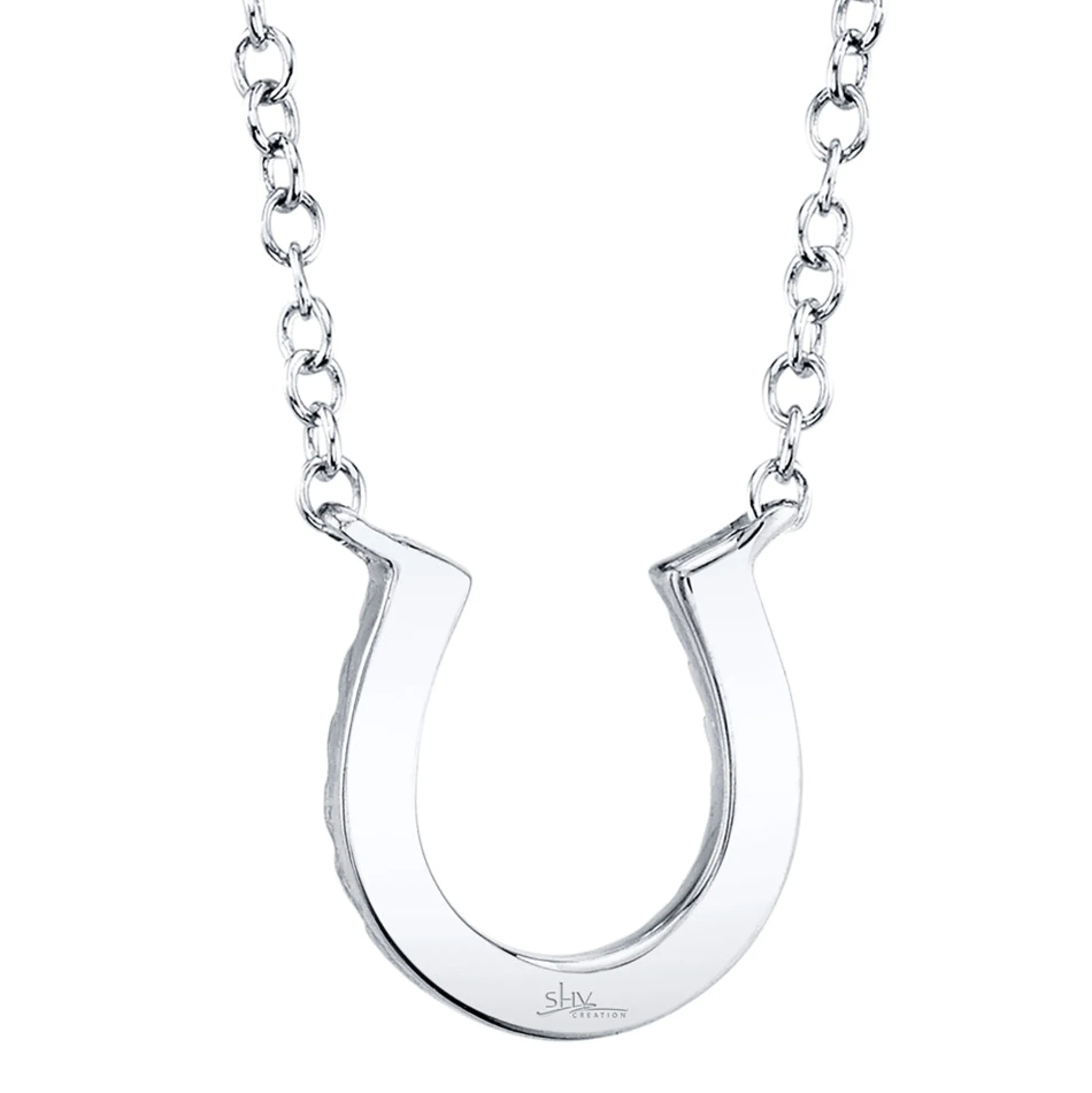 Oakley 0.06 Ct. Diamond Horseshoe Pendant Necklace