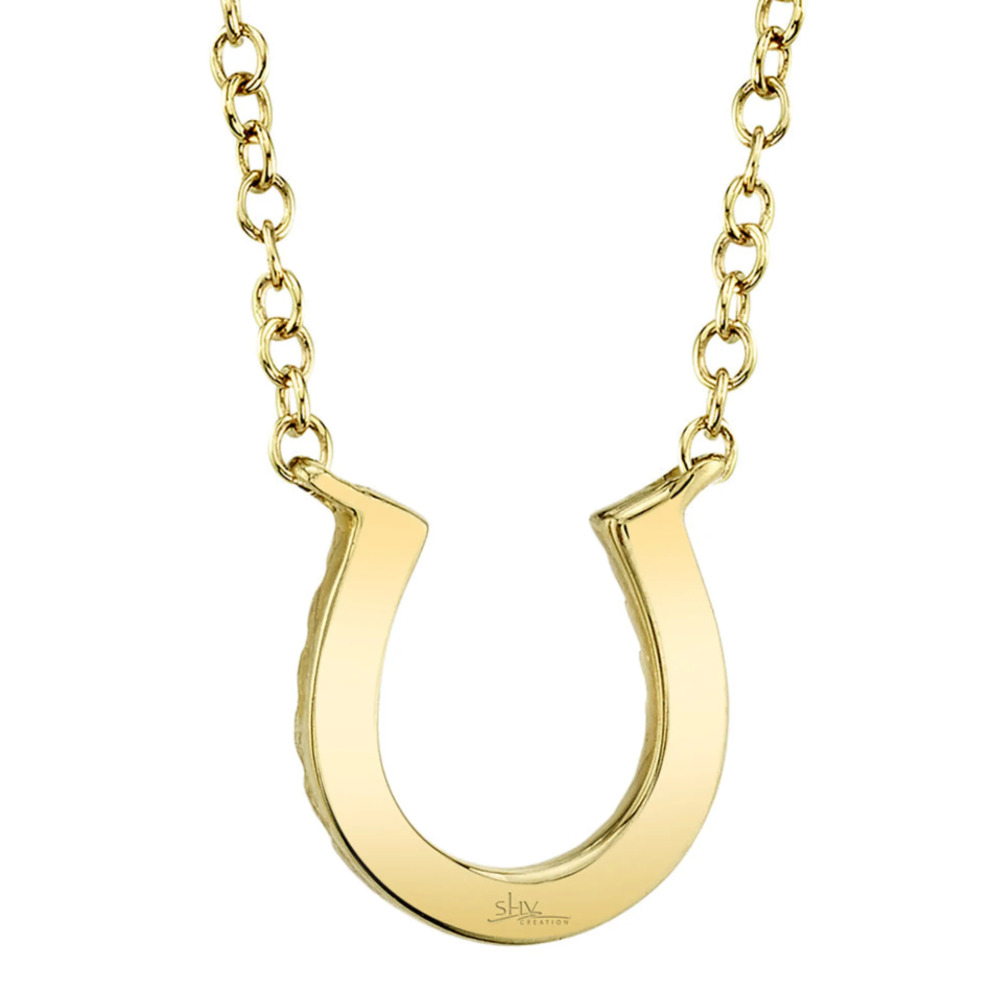 Oakley 0.06 Ct. Diamond Horseshoe Pendant Necklace