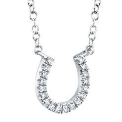Oakley 0.06 Ct. Diamond Horseshoe Pendant Necklace