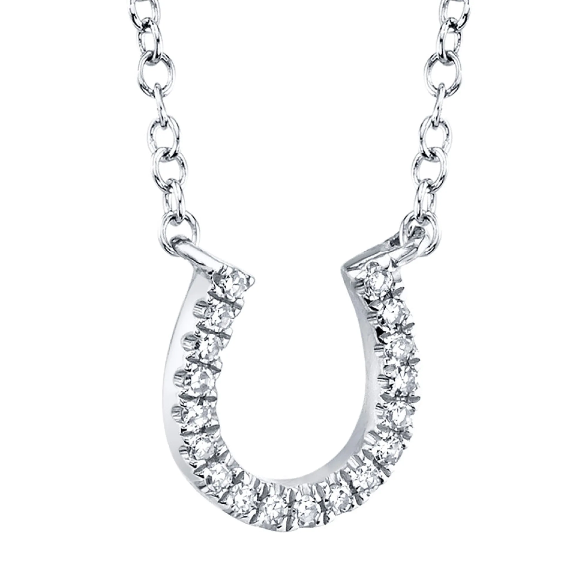 Oakley 0.06 Ct. Diamond Horseshoe Pendant Necklace
