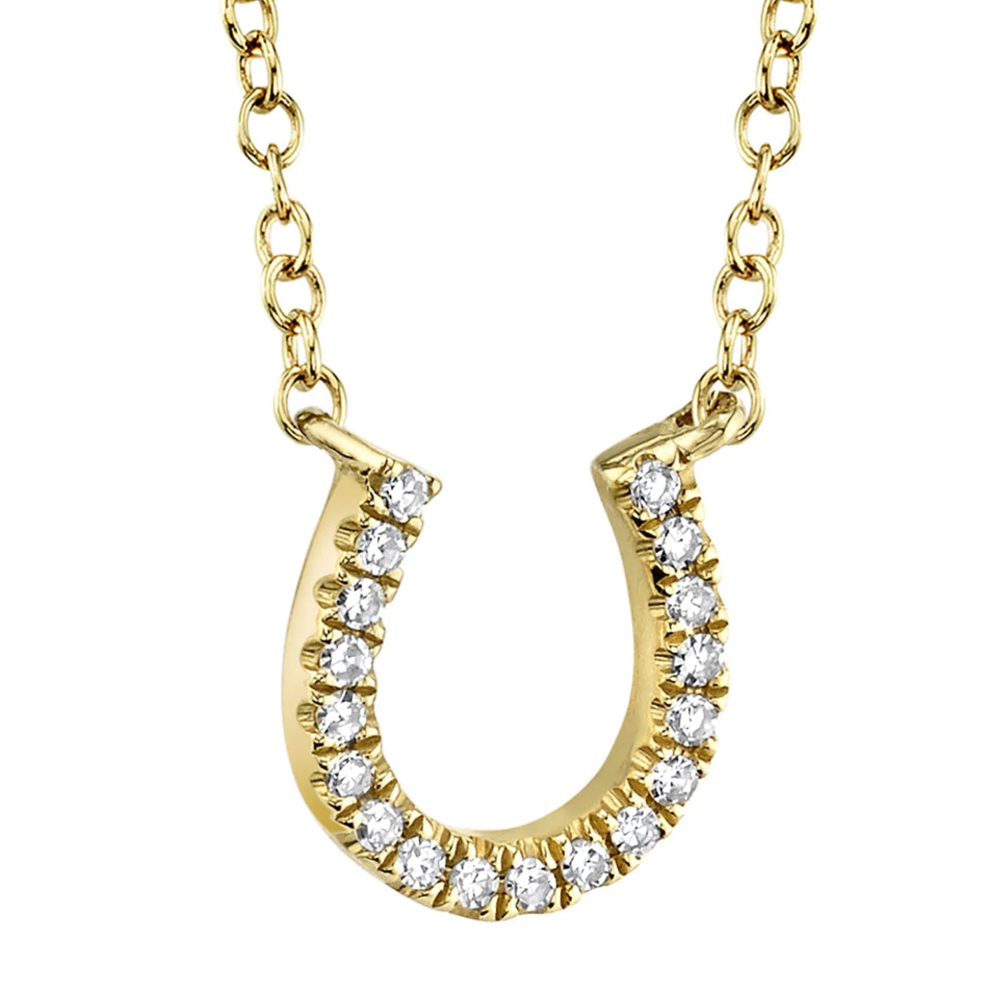 Oakley 0.06 Ct. Diamond Horseshoe Pendant Necklace